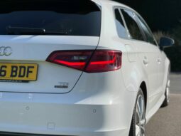 2016 Audi A3 QUATTRO 2.0 TDI S line Sportback (s/s) 5dr [150bhp] full