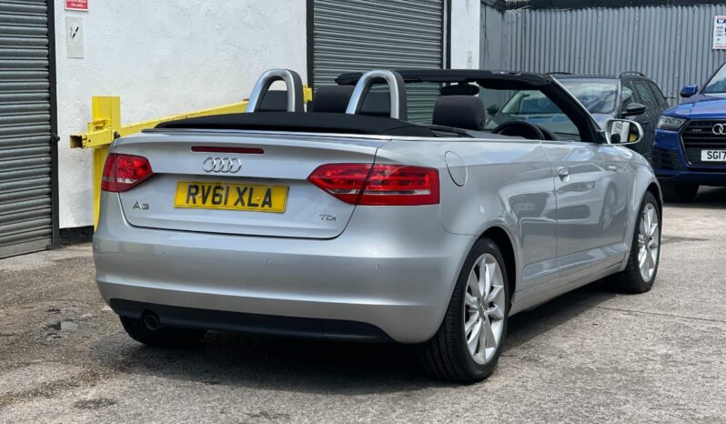 61 plate Audi A3 Cabriolet 1.6 TDI Sport 2dr full