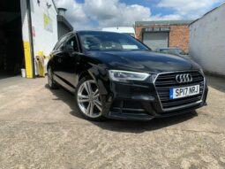 17 plate Audi A3 2.0 TDI S line Sportback (s/s) 5dr