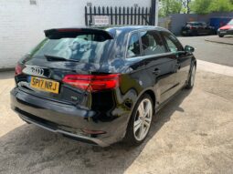 17 plate Audi A3 2.0 TDI S line Sportback (s/s) 5dr