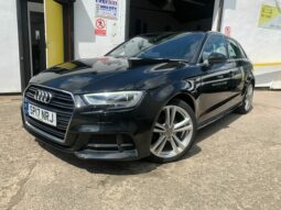 17 plate Audi A3 2.0 TDI S line Sportback (s/s) 5dr full