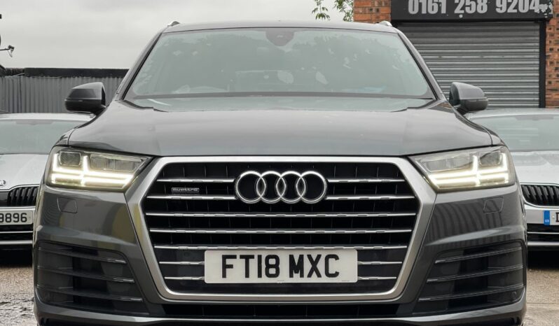 18 plate AUDI Q7 DIESEL ESTATE 3.0 TDI Quattro S Line 5dr Tip Auto full