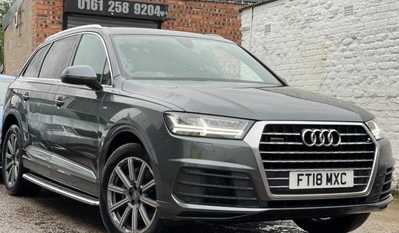 18 plate AUDI Q7 DIESEL ESTATE 3.0 TDI Quattro S Line 5dr Tip Auto full