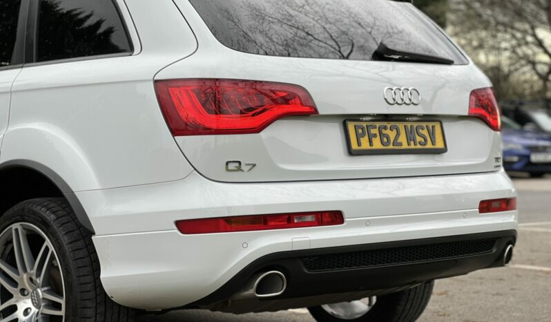 62 plate Audi Q7 3.0 TDI V6 S line Plus Tiptronic quattro 5dr full