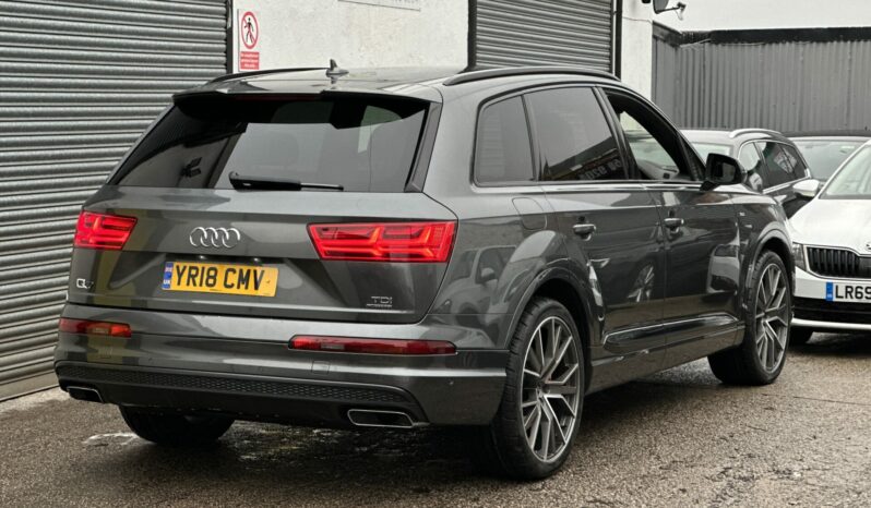 18 plate Audi Q7 3.0 TDI S line Tiptronic quattro Euro 6 (s/s) 5dr full