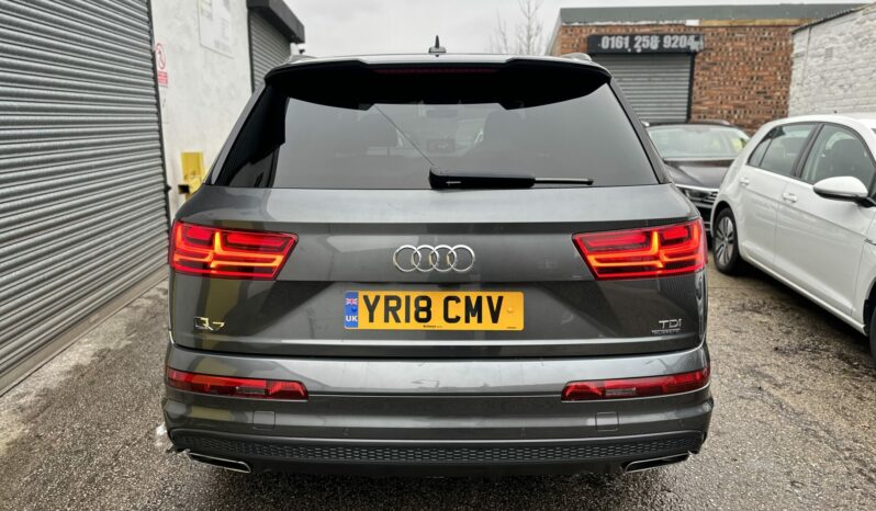 18 plate Audi Q7 3.0 TDI S line Tiptronic quattro Euro 6 (s/s) 5dr full