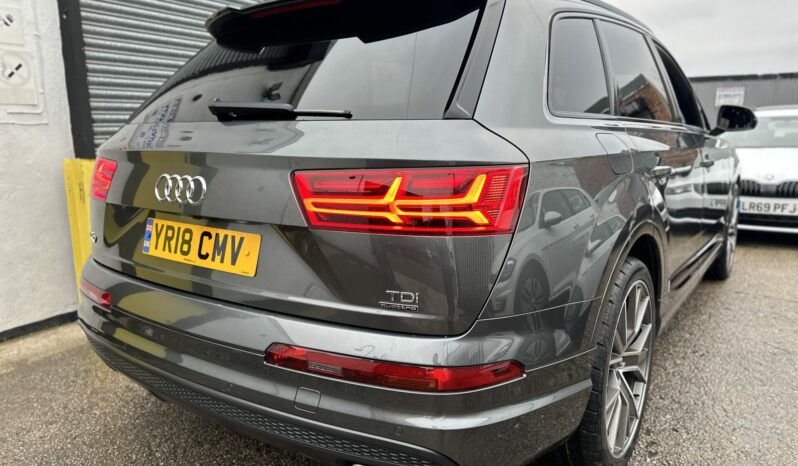 18 plate Audi Q7 3.0 TDI S line Tiptronic quattro Euro 6 (s/s) 5dr full