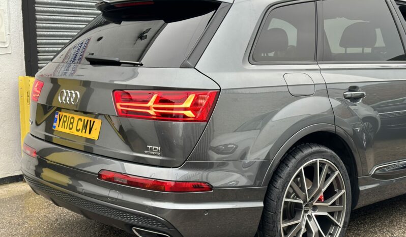 18 plate Audi Q7 3.0 TDI S line Tiptronic quattro Euro 6 (s/s) 5dr full