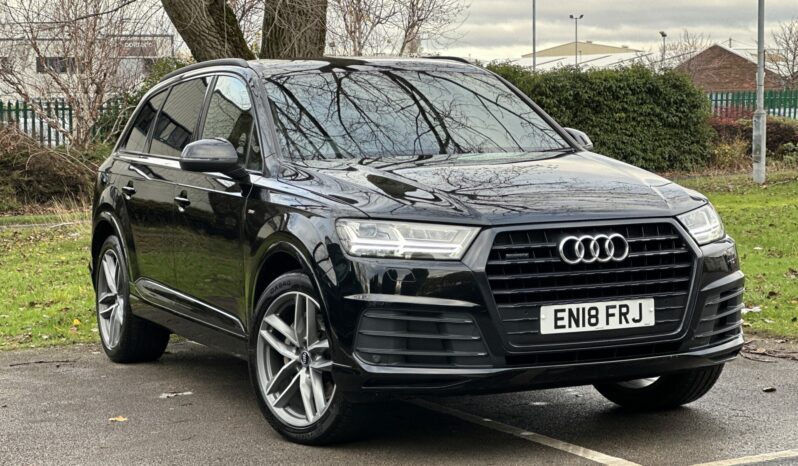 18 plate Audi Q7 3.0 TDI S line Tiptronic quattro Euro 6 (s/s) 5dr full