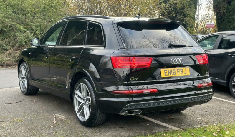 18 plate Audi Q7 3.0 TDI S line Tiptronic quattro Euro 6 (s/s) 5dr full