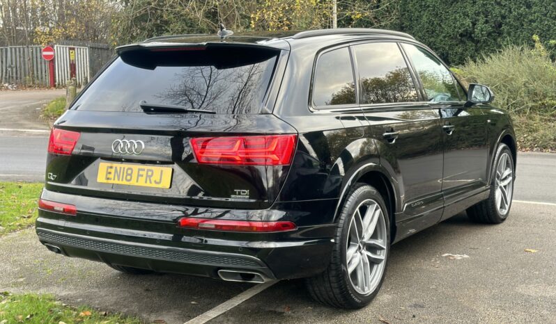 18 plate Audi Q7 3.0 TDI S line Tiptronic quattro Euro 6 (s/s) 5dr full